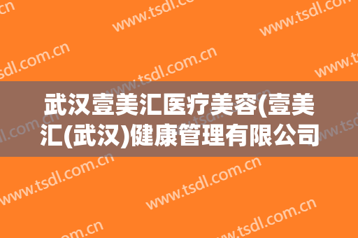 武汉壹美汇医疗美容(壹美汇(武汉)健康管理有限公司)
