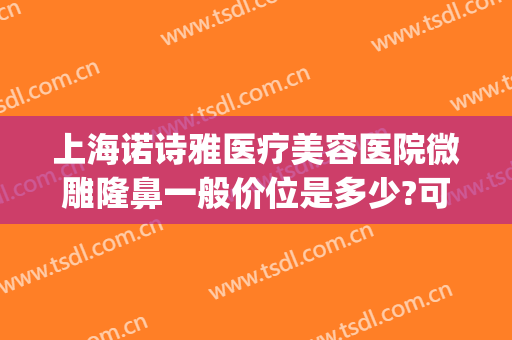 上海诺诗雅医疗美容医院微雕隆鼻一般价位是多少?可靠吗?(上海诺诗雅整形医院)