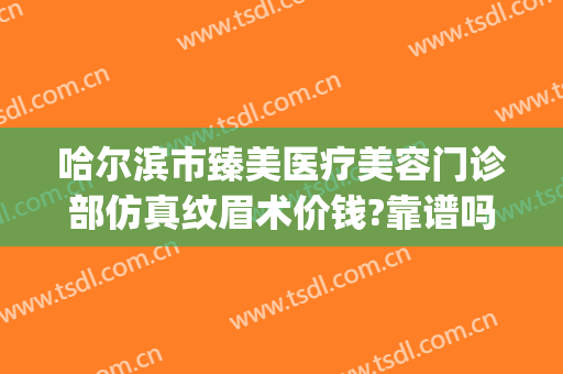 哈尔滨市臻美医疗美容门诊部仿真纹眉术价钱?靠谱吗?(哈尔滨臻美整形医院)