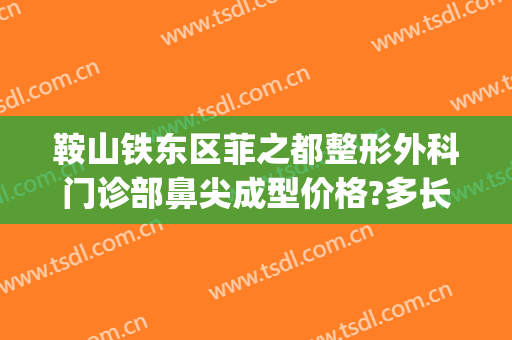 鞍山铁东区菲之都整形外科门诊部鼻尖成型价格?多长时间恢复?(鞍鼻整形需要多少钱)