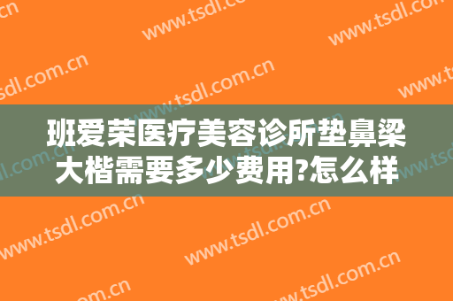 班爱荣医疗美容诊所垫鼻梁大楷需要多少费用?怎么样?