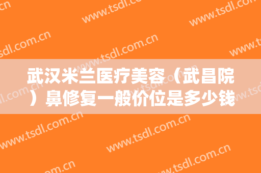 武汉米兰医疗美容（武昌院）鼻修复一般价位是多少钱?多长时间恢复?(上海国际整形专业修复医院)