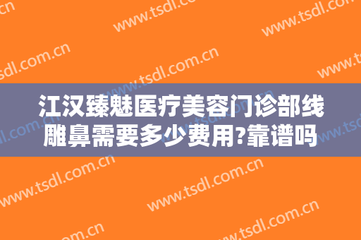 江汉臻魅医疗美容门诊部线雕鼻需要多少费用?靠谱吗?