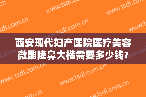 西安现代妇产医院医疗美容微雕隆鼻大楷需要多少钱?怎么样?(开微整形医院多少钱啊)