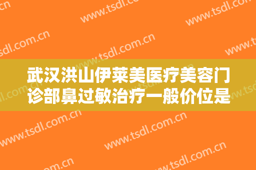 武汉洪山伊莱美医疗美容门诊部鼻过敏治疗一般价位是多少费用?好不好?