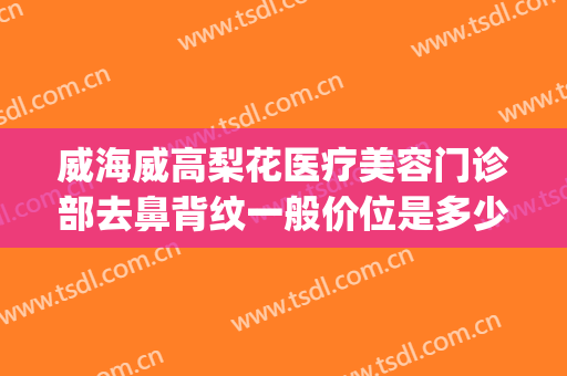 威海威高梨花医疗美容门诊部去鼻背纹一般价位是多少钱?可靠吗?(威海梨花整形是正规医院吗)