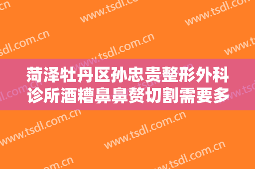 菏泽牡丹区孙忠贵整形外科诊所酒糟鼻鼻赘切割需要多少费用?靠谱吗?