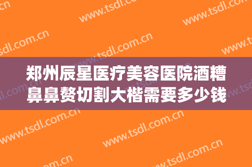 郑州辰星医疗美容医院酒糟鼻鼻赘切割大楷需要多少钱?怎么样?(酒糟鼻鼻赘切割手术多少钱)