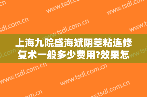 上海九院盛海斌阴茎粘连修复术一般多少费用?效果怎么样?