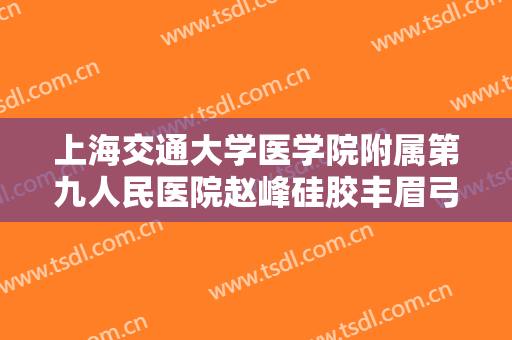 上海交通大学医学院附属第九人民医院赵峰硅胶丰眉弓一般价位是多少钱?可靠吗?