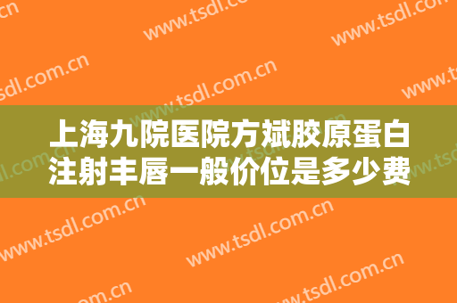 上海九院医院方斌胶原蛋白注射丰唇一般价位是多少费用?怎么样?
