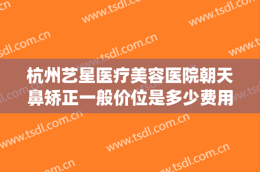杭州艺星医疗美容医院朝天鼻矫正一般价位是多少费用?有哪些优势?(杭州星艺美整形医院)