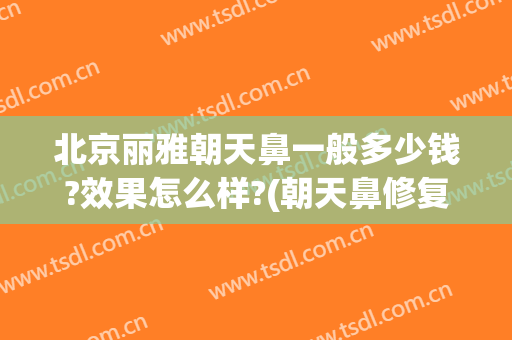 北京丽雅朝天鼻一般多少钱?效果怎么样?(朝天鼻修复多少钱)