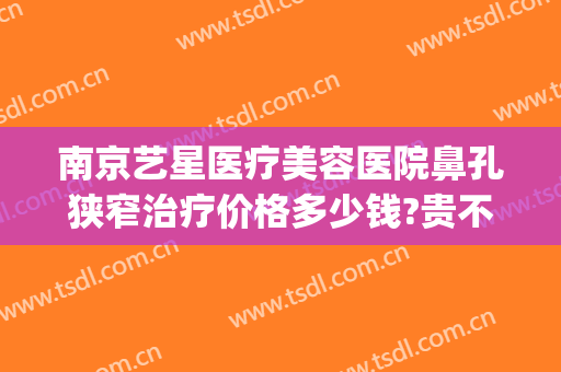 南京艺星医疗美容医院鼻孔狭窄治疗价格多少钱?贵不贵?(南京艺星医疗美容整形医院)