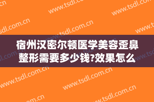宿州汉密尔顿医学美容歪鼻整形需要多少钱?效果怎么样?(宿州整形医院排名前三的)