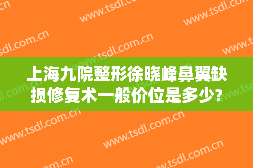 上海九院整形徐晓峰鼻翼缺损修复术一般价位是多少?效果怎么样?(上海第九医院鼻子整形案例)
