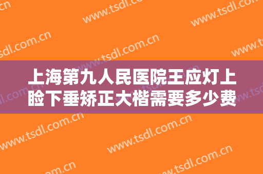 上海第九人民医院王应灯上睑下垂矫正大楷需要多少费用?效果怎么样?