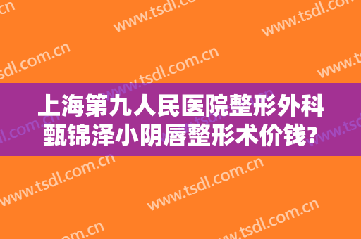上海第九人民医院整形外科甄锦泽小阴唇整形术价钱?靠谱吗?