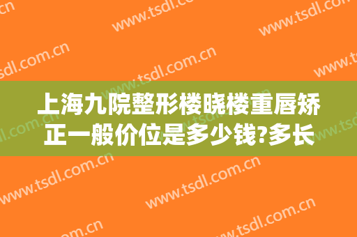 上海九院整形楼晓楼重唇矫正一般价位是多少钱?多长时间恢复?(上海九院整形下巴多少钱)