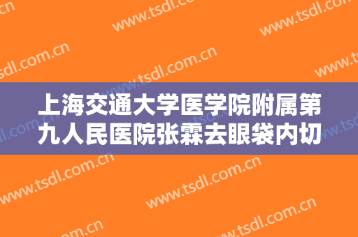 上海交通大学医学院附属第九人民医院张霖去眼袋内切一般价位是多少?多长时间恢复?