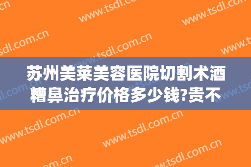 苏州美莱美容医院切割术酒糟鼻治疗价格多少钱?贵不贵?(酒糟鼻划痕术费用多少)