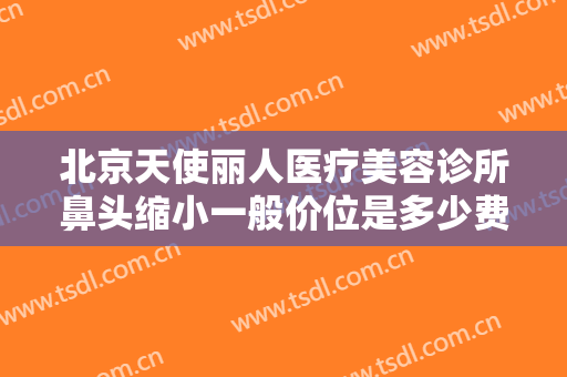 北京天使丽人医疗美容诊所鼻头缩小一般价位是多少费用?有哪些优势?