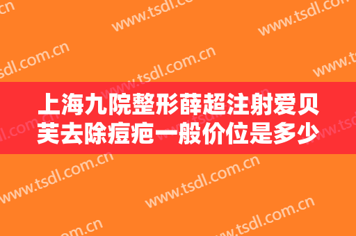 上海九院整形薛超注射爱贝芙去除痘疤一般价位是多少?贵不贵?