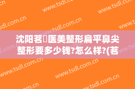 沈阳茗湲医美整形扁平鼻尖整形要多少钱?怎么样?(茗星医美整形)