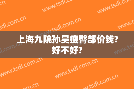 上海九院孙昊瘦臀部价钱?好不好?