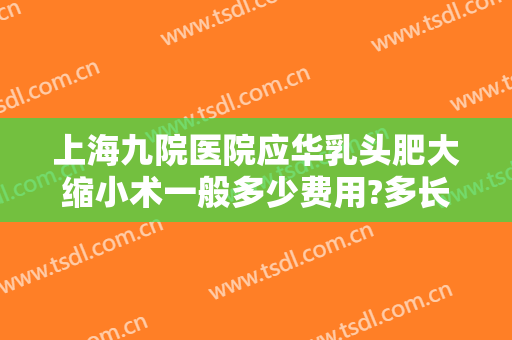 上海九院医院应华乳头肥大缩小术一般多少费用?多长时间恢复?