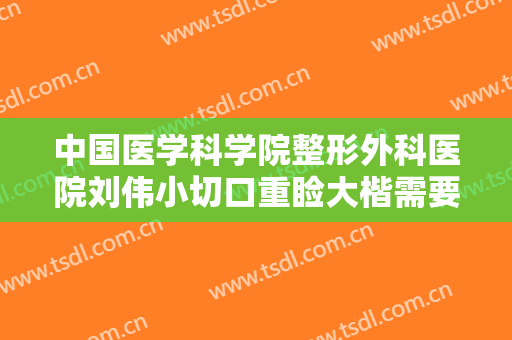 中国医学科学院整形外科医院刘伟小切口重睑大楷需要多少钱?需要多久恢复?