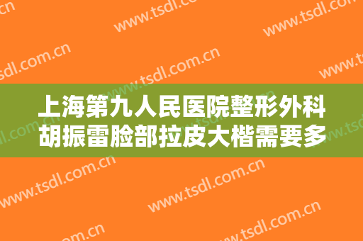 上海第九人民医院整形外科胡振雷脸部拉皮大楷需要多少费用?需要多久恢复?