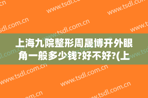 上海九院整形周晟博开外眼角一般多少钱?好不好?(上海九院眼部整形价格)