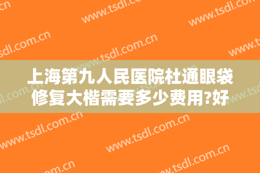 上海第九人民医院杜通眼袋修复大楷需要多少费用?好不好?
