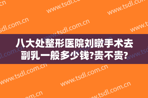 八大处整形医院刘暾手术去副乳一般多少钱?贵不贵?