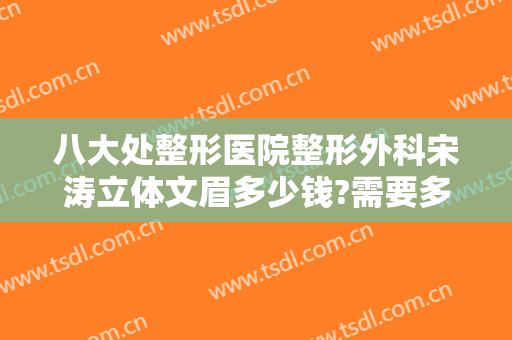 八大处整形医院整形外科宋涛立体文眉多少钱?需要多久恢复?
