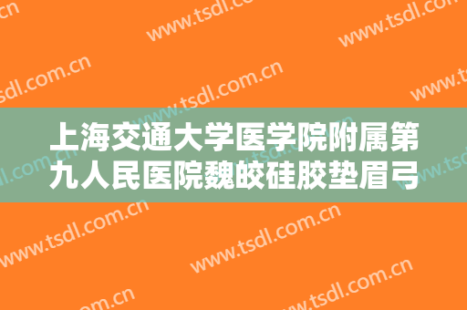上海交通大学医学院附属第九人民医院魏皎硅胶垫眉弓一般价位是多少费用?贵不贵?