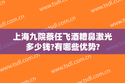 上海九院蔡任飞酒糟鼻激光多少钱?有哪些优势?