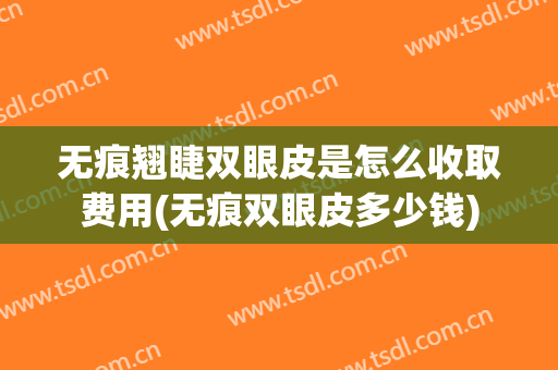 无痕翘睫双眼皮是怎么收取费用(无痕双眼皮多少钱)