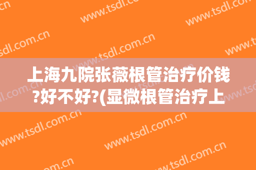 上海九院张薇根管治疗价钱?好不好?(显微根管治疗上海第九医院多少钱)