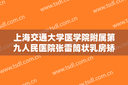 上海交通大学医学院附属第九人民医院张雷筒状乳房矫正术一般价位是多少费用?贵不贵?
