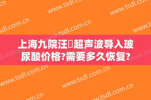 上海九院汪湧超声波导入玻尿酸价格?需要多久恢复?