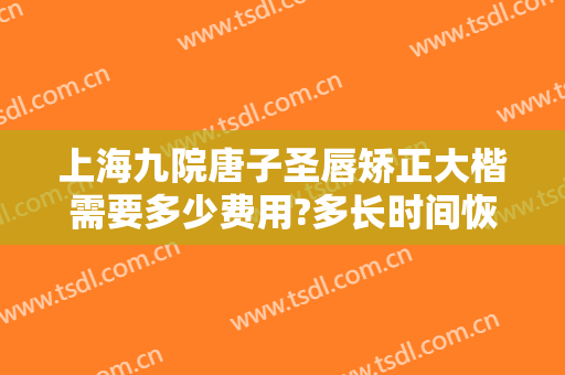 上海九院唐子圣唇矫正大楷需要多少费用?多长时间恢复?