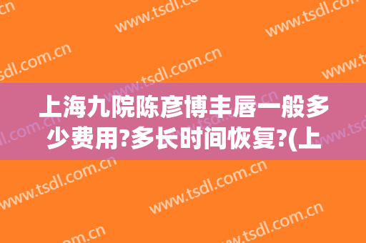 上海九院陈彦博丰唇一般多少费用?多长时间恢复?(上海九院嘴唇整形多少钱)