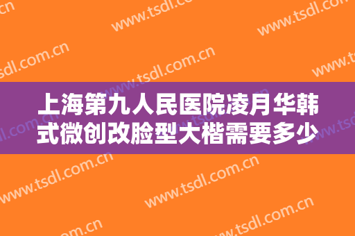 上海第九人民医院凌月华韩式微创改脸型大楷需要多少钱?可靠吗?