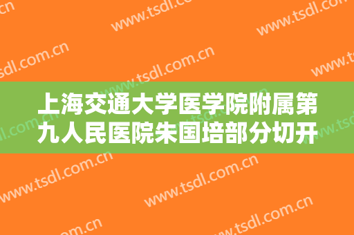 上海交通大学医学院附属第九人民医院朱国培部分切开法双眼皮多少钱?有哪些优势?