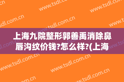 上海九院整形郭善禹消除鼻唇沟纹价钱?怎么样?(上海九院唇部整形价格)