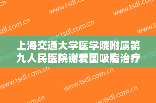 上海交通大学医学院附属第九人民医院谢爱国吸脂治疗眼袋要多少钱?好不好?