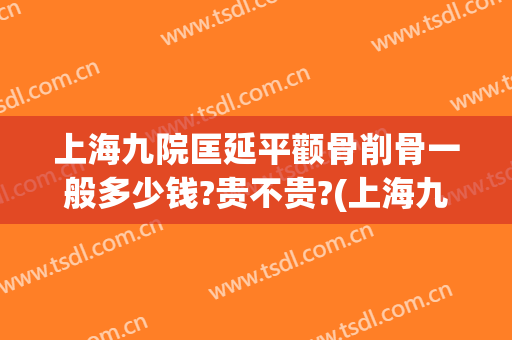 上海九院匡延平颧骨削骨一般多少钱?贵不贵?(上海九院削骨怎么样)