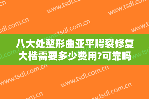 八大处整形曲亚平腭裂修复大楷需要多少费用?可靠吗?